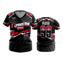 1108 FD Womens V-Neck CENTRAL-OHIO-DYNAMITES-BLACK