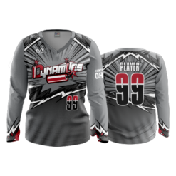 1108 FD Womens V-Neck Longsleeve CENTRAL-OHIO-DYNAMITES-CHARCOAL