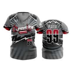 1108 FD Womens V-Neck CENTRAL-OHIO-DYNAMITES-CHARCOAL