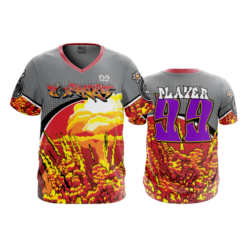 2341 FD Sport V-Neck MENS BOMBACLAT-FLO INK + $5