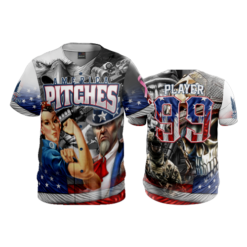 2333 FD ProTek Mens Full Button Down AMERICA-PITCHES