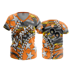 804 FD Womens V-Neck EAST-TN-INSANITY