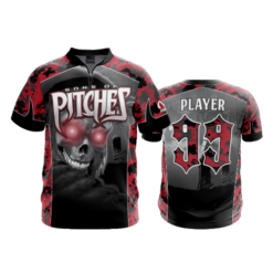 2329 FD Quarter Zip Batting Jacket SS SONS-OF-PITCHES-RED