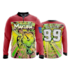 2346 FD Quarter Zip Batting Jacket LS MAKURA