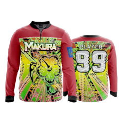 2346 FD Quarter Zip Batting Jacket LS MAKURA