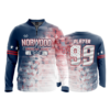 2357 FD Quarter Zip Batting Jacket LS NORWOOD-AMERICAN-LEGION