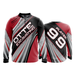 2339 FD Quarter Zip Batting Jacket LS OTTE-EXCAVATING