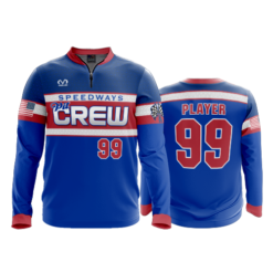 2347 FD Quarter Zip Batting Jacket LS SPEEDWAYS-PIT-CREW
