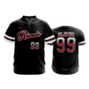 2342 FD Quarter Zip Batting Jacket SS RIVALS-BLACK