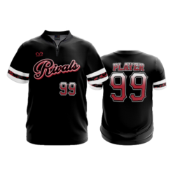 2342 FD Quarter Zip Batting Jacket SS RIVALS-BLACK