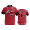 2342 FD Quarter Zip Batting Jacket SS RIVALS-RED