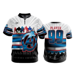 2356 FD Quarter Zip Batting Jacket SS AVENGERS