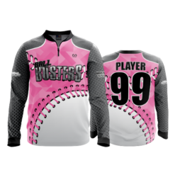 2373 FD Quarter Zip Batting Jacket LS BALL-BUSTERS