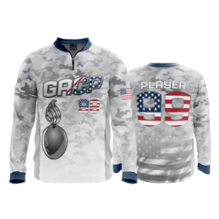 2378 FD Quarter Zip Batting Jacket LS GACP
