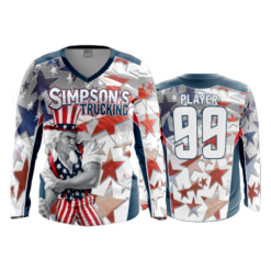 2374 FD Womens V-Neck Longsleeve SIMPSONS-TRUCKING
