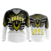 2358 FD Womens V-Neck Longsleeve LEGACY-FLAG-FOOTBALL