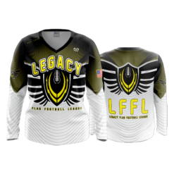 2358 FD Womens V-Neck Longsleeve LEGACY-FLAG-FOOTBALL