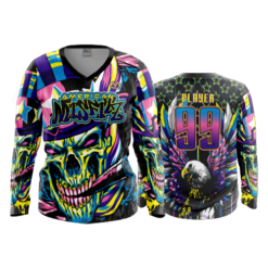 FD Womens V-Neck Longsleeve AMERICAN-MISFITZ