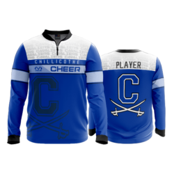 2382 FD Quarter Zip Batting Jacket LS CHILLICOTHE-CHEER