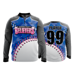 2394 FD Quarter Zip Batting Jacket LS SOCO-BELIEVERS