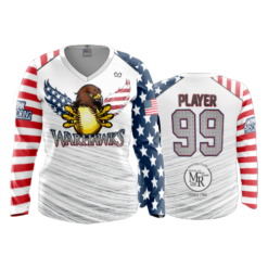 1548 FD Womens V-Neck Longsleeve WARHAWKS