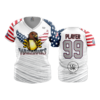 1548 FD Womens V-Neck WARHAWKS
