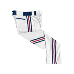 1548 CL WHITE CUSTOM BRAID MENS PANT WARHAWKS