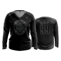 2384 FD Womens V-Neck Longsleeve TEAM-BLACKOUT