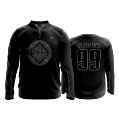 2384 FD Quarter Zip Batting Jacket LS TEAM-BLACKOUT