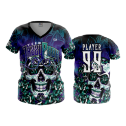 2387 FD Womens V-Neck TEAM-JAZZY-POOH