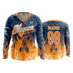 1736 FD Womens V-Neck Longsleeve MEQUON-PIZZA