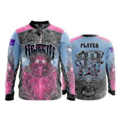 2405 FD Quarter Zip Batting Jacket LS DEVILS-REJECTS-SPONSORS