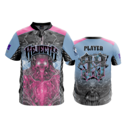 2405 FD Quarter Zip Batting Jacket SS DEVILS-REJECTS-SPONSORS