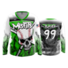 2056 FD Womens V-Neck Longsleeve MISFITS-GREEN