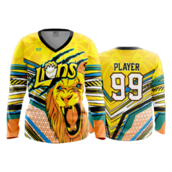 FD Womens V-Neck Longsleeve LIONS