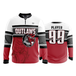 2412 FD Quarter Zip Batting Jacket LS SCIOTO-VALLEY-OUTLAWS