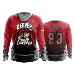 2429 FD Womens V-Neck Longsleeve DENVER-COWBOYS