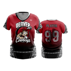 2429 FD Womens V-Neck DENVER-COWBOYS