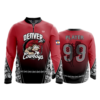 2429 FD Quarter Zip Batting Jacket LS DENVER-COWBOYS