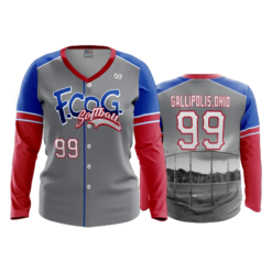 1468 FD Womens V-Neck Longsleeve FCOG