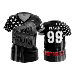 2406 FD Womens V-Neck INDY-MILITIA-BLACK