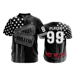 2406 FD Quarter Zip Batting Jacket SS INDY-MILITIA-BLACK