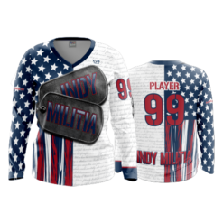 2406 FD Womens V-Neck Longsleeve INDY-MILITIA-USA