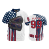 2406 FD Quarter Zip Batting Jacket SS INDY-MILITIA-USA