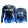 2415 FD Womens V-Neck Longsleeve ICY-HOT-BLACK