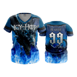 2415 FD Womens V-Neck ICY-HOT-BLACK