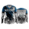 2415 FD Womens V-Neck Longsleeve ICY-HOT-WHITE