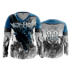 2415 FD Womens V-Neck Longsleeve ICY-HOT-WHITE
