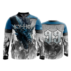 2415 FD Quarter Zip Batting Jacket LS ICY-HOT-WHITE