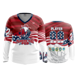 2417 FD Womens V-Neck Longsleeve FLOWING-TIDE-PUB